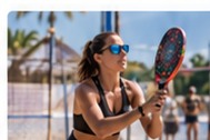 Partida de beach tennis